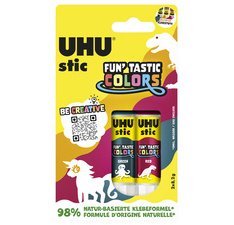 <em>FUN'TASTIC COLORS</em> lijmstift, 2x 8,2 g, blisterverpakking