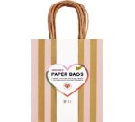 Paper bag 'STRIPES AMORE', size: M