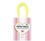 Papiertüte 'STRIPES FLUO', Größe: S