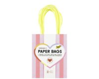Paper bag 'STRIPES FLUO', size: M