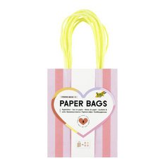 Papiertüte 'STRIPES FLUO', Größe: S
