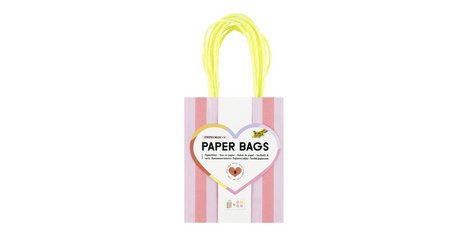 Papiertüte 'STRIPES FLUO', Größe: S