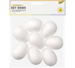 Oeuf en polystyrène S, 30 x 20 mm, blanc