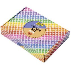 Mélange de perles en plastique BASIC, Jumbobox, 500 g