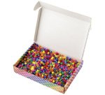 Mélange de perles en plastique BASIC, Jumbobox, 500 g