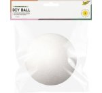 Boule en polystyrène S, diamètre: 30 mm, blanc