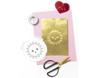 Metal for embossing, 185 x 290 mm, 30 sheets, assorted
