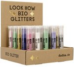 Paillettes Bio Glitter, 25x 10 g, en présentoir