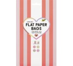 Flacher Beutel Flachbeutel Streifen 'AMORE'