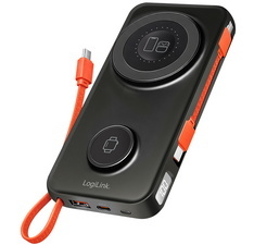 Powerbank magnétique, 10.000 mAh, USB-A/USB-C