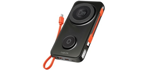 Powerbank magnétique, 10.000 mAh, USB-A/USB-C