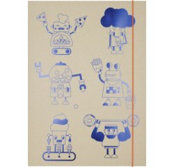 Zeichenmappe 'Hungry Robots', Karton, A3