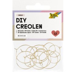 Créole DIY, taille assortie, or