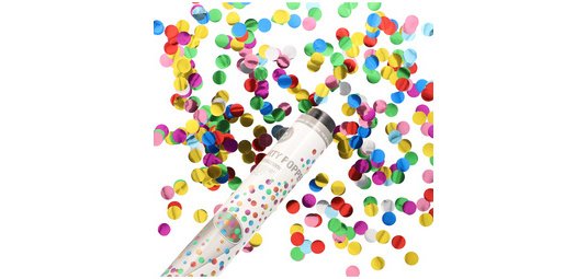 Canon à confettis, longueur: 280 mm