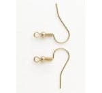 Crochet de boucle d'eille DIY, 20 x 18 mm