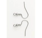 Crochet de boucle d'eille DIY, 20 x 18 mm