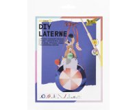 Lanterne DIY Circus, bleu métallisé