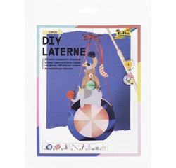 Lanterne DIY Circus, bleu métallisé