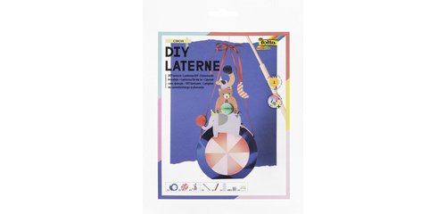 Lanterne DIY Circus, bleu métallisé