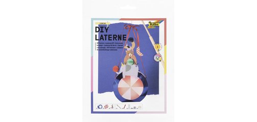 Lanterne DIY Circus, bleu métallisé