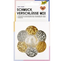 Kit de fermoirs pour bijoux, 961 pièces, or et argent