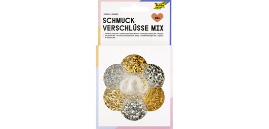 Kit de fermoirs pour bijoux, 961 pièces, or et argent