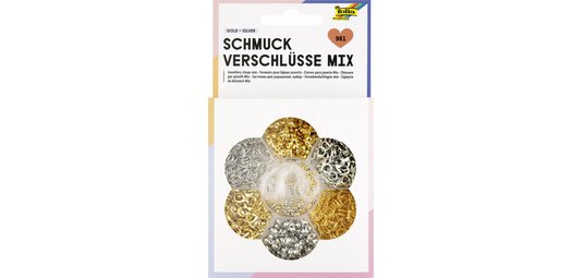 Kit de fermoirs pour bijoux, 961 pièces, or et argent