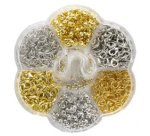 Kit de fermoirs pour bijoux, 961 pièces, or et argent