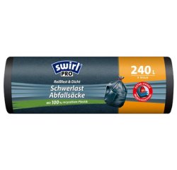 Profi Sac poubelle renforcé, 240 litres, bleu foncé