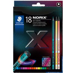 Crayon de couleur NORIX, étui PROMO de 18