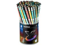 Crayon de papier NORIX, HB, pot de 72