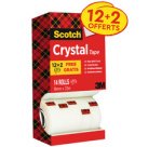 Crystal plakband, 19 mm x 33 m, 3+1 GRATIS