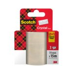 Crystal plakband, 19 mm x 33 m, 3+1 GRATIS