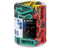 Gomme en plastique NORIX, présentoir de 30