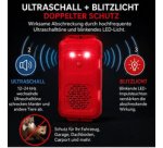 12V marten repellent, ultrasound & flashing light