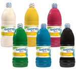 Assortiment gouache giotto elios 6 flacons de 1l coloris assortis