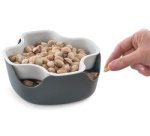 Bol 2 en 1, PP, blanc/gris