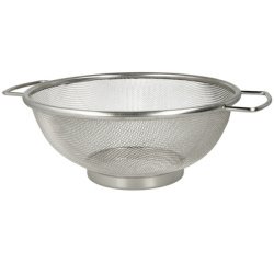 Strainer, stainless steel, diameter: 200 mm