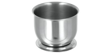 Coquetier, rond, inox