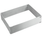 Rectangle à gâteau, inox, réglable