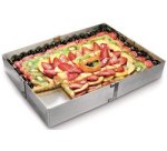 Rectangle à gâteau, inox, réglable
