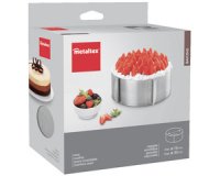 Anneau à gâteau, inox, réglable