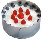 Anneau à gâteau, inox, réglable