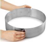 Anneau à gâteau, inox, réglable