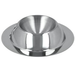 Coquetier, en acier inoxydable, rond