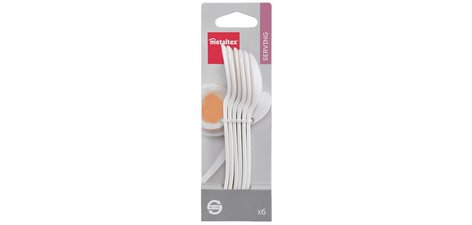 Cuillère à oeuf, plastique, set de 6