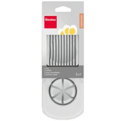 Egg cutter, plastic, white