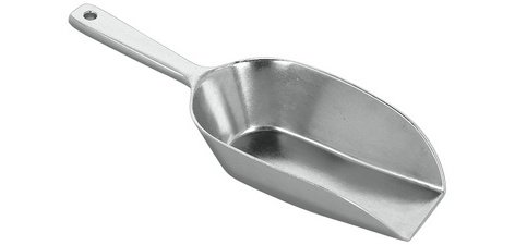 Dosierlöffel, aus Aluminium, silber