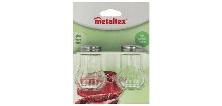 Salz- und Pfefferstreuer, Glas, Set aus 2
