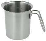 Milchkännchen, mit Messskala, 0,7 Liter, Edelstahl